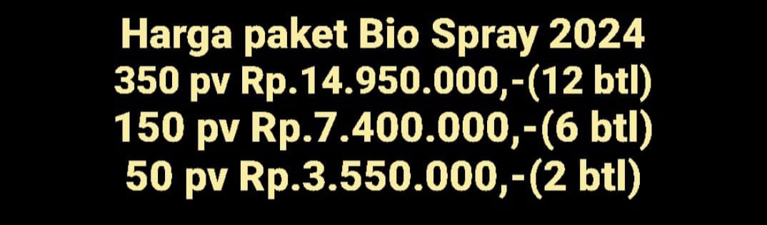 Daftar Harga Biospray